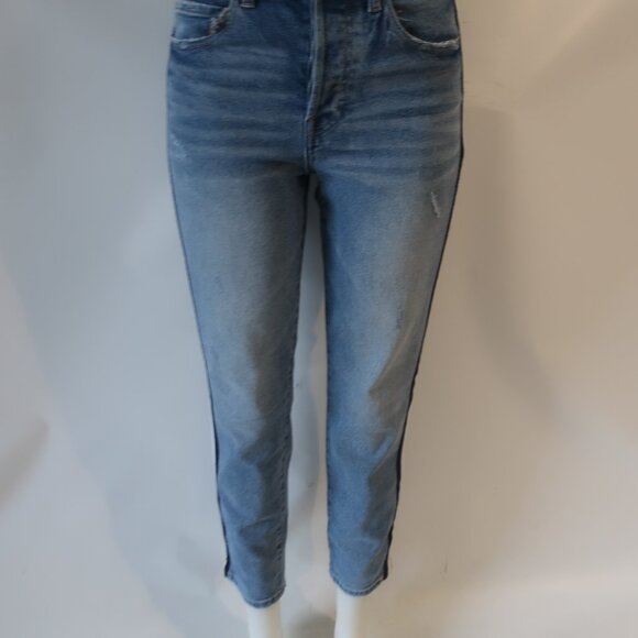 Womens Pistola Blue Nico High-Rise Sporty Side Leg Stripe Denim Jean 26 - Picture 8 of 13